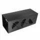 Modern Metal Umbrella Stand for Entryway and Office Hall, Black
