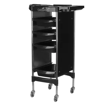 Gabbiano FX11-2 Hairdressing Trolley, Black