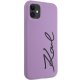 Karl Lagerfeld iPhone 11 / XR Case Silicone Signature, Purple