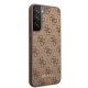 Samsung Galaxy S22 5G (SM-S901) Guess 4G Metal Gold Logo Case Cover, Brown