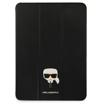Karl Lagerfeld iPad Pro 12.9" (2021) Saffiano Karl Head Case Black