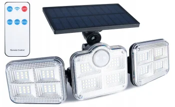 Modular Solar Lamp with Sensor, 122 LED