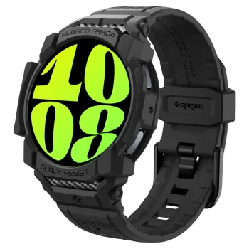 Spigen Rugged Armor Pro strap case for Samsung Galaxy Watch 7 (40 mm) - black