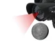Dummy Security Camera with LED and Solar Panel, Black