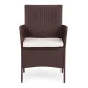 MultiGarden Garden Furniture Set for 4 People, Brown