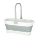 Collapsible Rectangular Mop Bucket with Handle, 15L, Grey