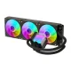 DarkFlash CB360 CPU Liquid Cooler 3x120mm ARGB 300W, Black