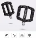 Rockbros 2017-12CBK Nylon Bicycle Pedals, Black