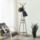 Industrial Coat Rack Stand with 2 Shelves, Freestanding Hall Tree