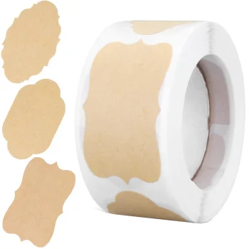 Self-Adhesive Labels Stickers for Jars and Gifts, 250 pcs