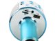 Wireless Bluetooth Karaoke Microphone with Speaker and Voice Modulator, Blue