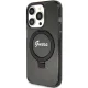 Guess iPhone 15 Pro Max Case Ring Stand Script Glitter MagSafe, Black