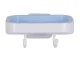 Wall-Mounted Soap Dish with 2 Hooks, Mixed Colors