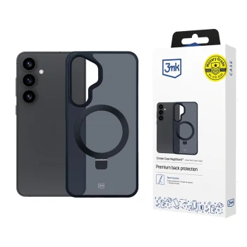 3Mk Protection Smoke Case Mag&Stand for Samsung Galaxy S25 Black