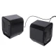 Audiocore AC865 B 2.0 Computer Speakers 6W USB 3.5mm with LED, Black