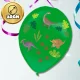 Large Latex Balloons with Dinosaur Stickers, 3 Pcs, 35 cm