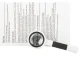 Classic Magnifying Glass with 35mm Glass Lens, 16x Magnification, Black/White