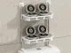 Freestanding Over-the-Toilet Bathroom Rack, 2 Shelves, White