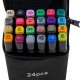 Double-Sided Alcohol Markers in Case 24 pcs + Stand