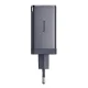 Wall Charger Baseus GaN5 2x USB-C + USB, 65W + 1m Cable, Grey