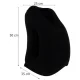Trizand 00025346 Inflatable Travel Pillow, Black