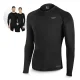 4FIZJO Thermal Long Sleeve Shirt Unisex Base Layer, Size S, Black