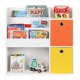 Kids Bookshelf and Toy Storage Organizer Cabinet with Bins by ECOTOYS, White