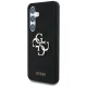 Guess Silicone Big 4G Logo Bottom Script Case for Samsung Galaxy S25 - Black