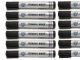 Permanent marker with round tip, waterproof, black