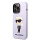 Karl Lagerfeld KLHCP14XSNIKBCU iPhone 14 Pro Max 6.7\" cietais vāciņš, violets/violets, silikona Ikonik | Hardcase...