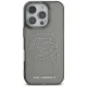 Karl Lagerfeld IML Rhinestones Karl Head Case for iPhone 16 Pro, Black