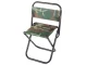 Folding Camping and Fishing Chair with Backrest, Camouflage