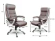Sofotel 2261 Eco-Leather Office Chair, Brown