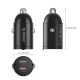 Orico MiniRing 30W 2x USB-C Car Charger, Black