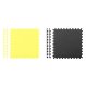 Puzzle foam mat 180x180cm 9 pcs grey yellow