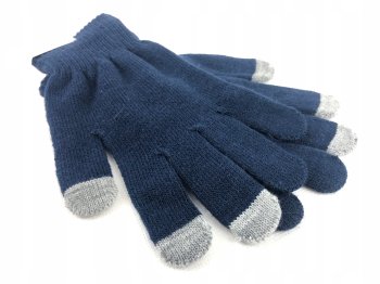 Capacitive Touch Screen Gloves for Smartphones Tablets, Dark Blue