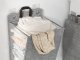 Foldable Wall-Mounted Laundry Basket for Door and Wall, Grey