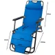 Folding Garden Lounger Zero Gravity 2-in-1, Blue