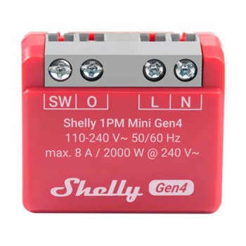 Smart Controller Shelly 1PM Mini Gen4 Zigbee Matter 8A