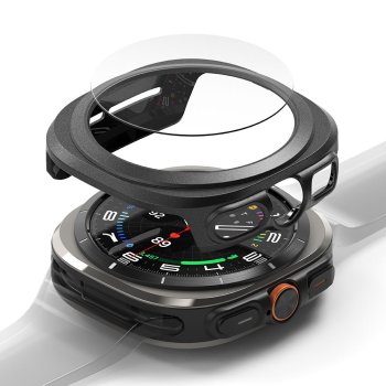 Ringke Slim Case & Tempered Glass for Samsung Galaxy Watch Ultra 47mm, Black