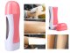 Roll On Waxing Kit with Wax Warmer, Cartridge and Strips, Pink and White