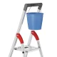 Step Ladder Hailo L51 StandardLine, 4 Steps, 150 kg Capacity, Silver