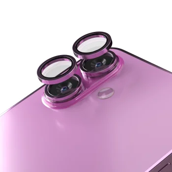 Etteri Camera Lens Protector for iPhone 16 / 16 Plus, Pink