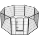 Heavy-Duty Modular Pet Playpen 8 Panels 80x80cm Malatec 23769