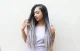 Kanekalon Synthetic Ombre Afro Braids for Hairstyles 60cm, Black-White