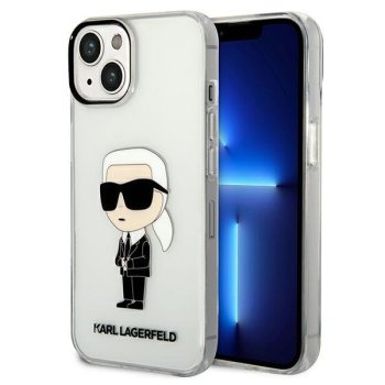 Apple iPhone 14 Plus 6.7" Karl Lagerfeld Ikonik Karl Case Cover, Transparent