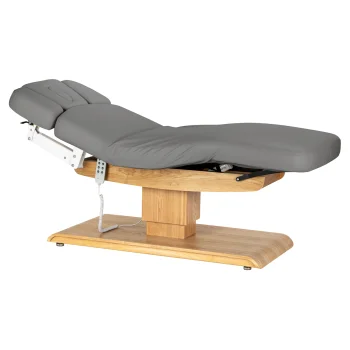 Electric SPA Treatment Bed Sillon Relax, Grey with Light Wood Base