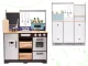 Children Kids Toy MDF Wooden Kitchen With Accessories LOFT, 96cm