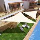 Водонепроницаемый теневой парус Multigarden 19190B BEIGE 3x3x3м, бежевый