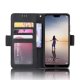 Huawei P20 lite 2018 (ANE-LX1, ANE-LX2J) Wallet Multiple Card Slots Phone Case Cover, Black